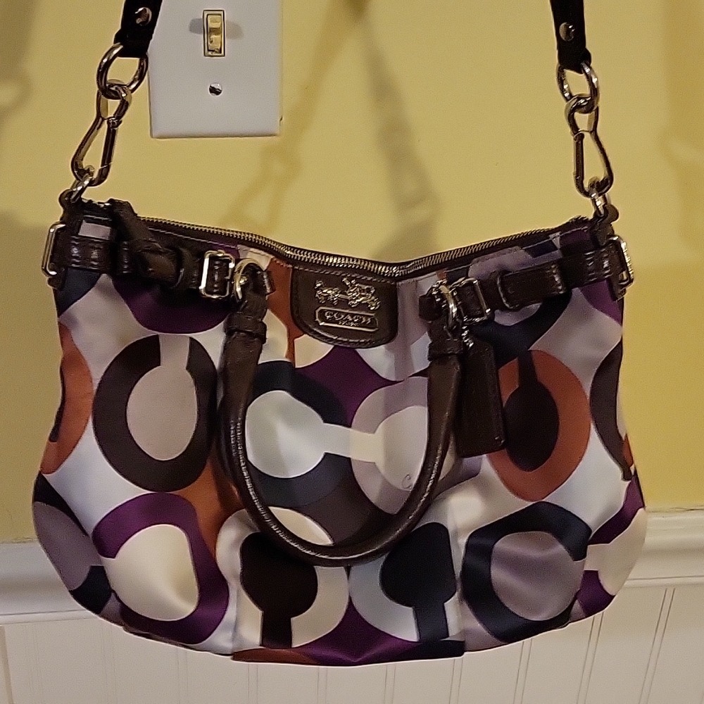 Coach satin bag
